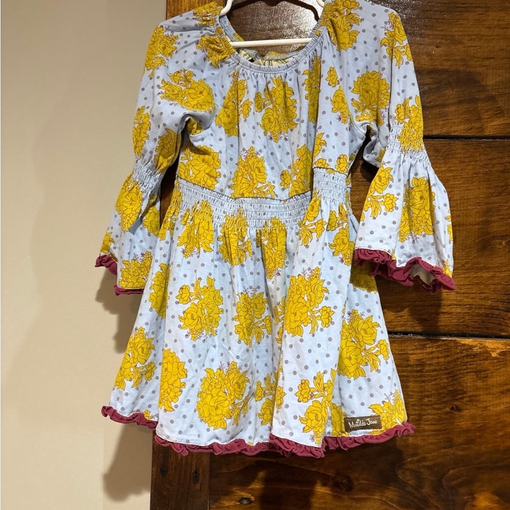Matilda Jane Yellow Floral Kids Dress